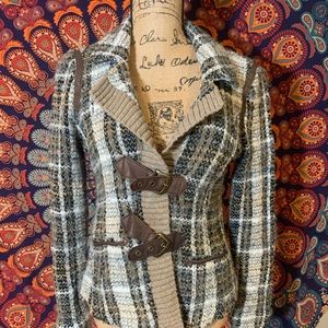 Free People buckled cardigan sweater size 8